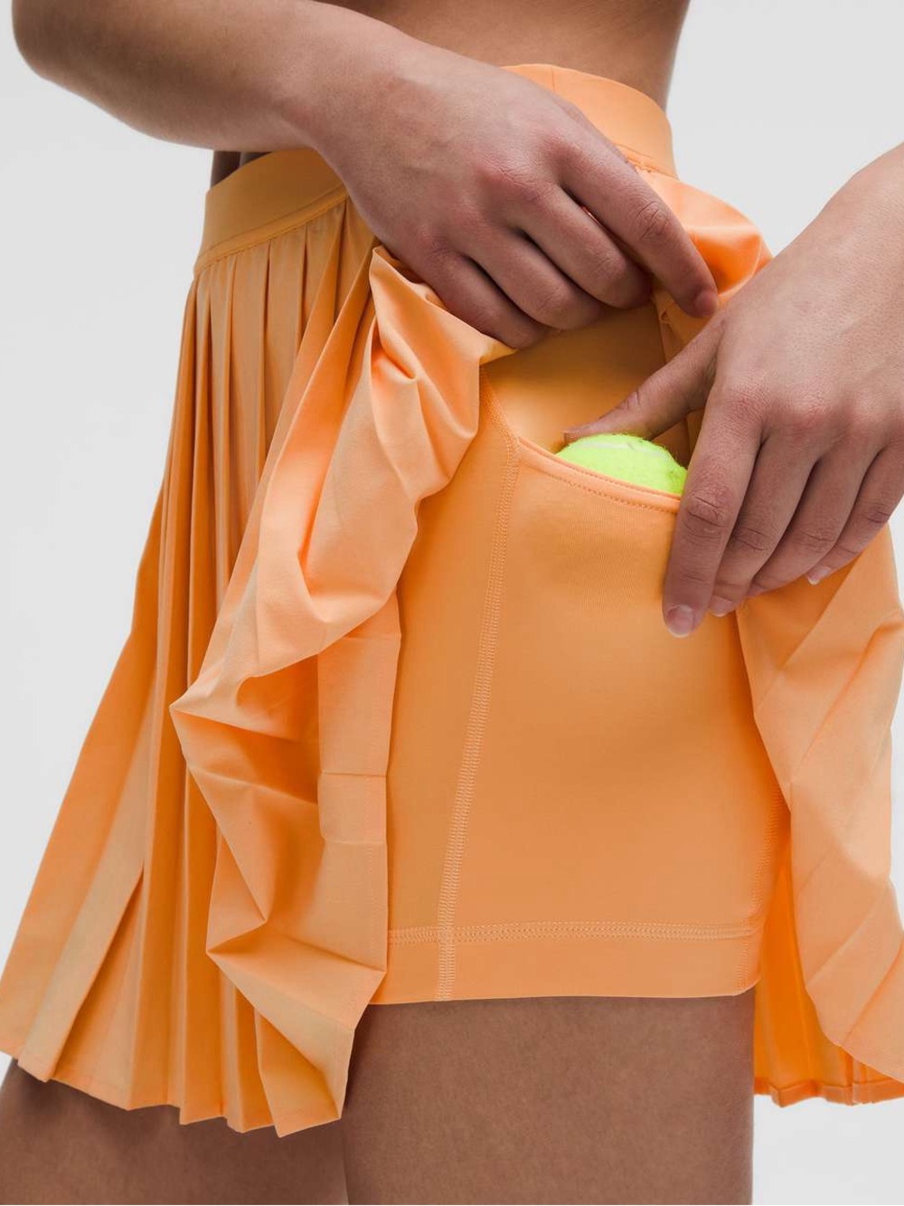 Lululemon High Rise Pleated Tennis Skirt Rock Melon